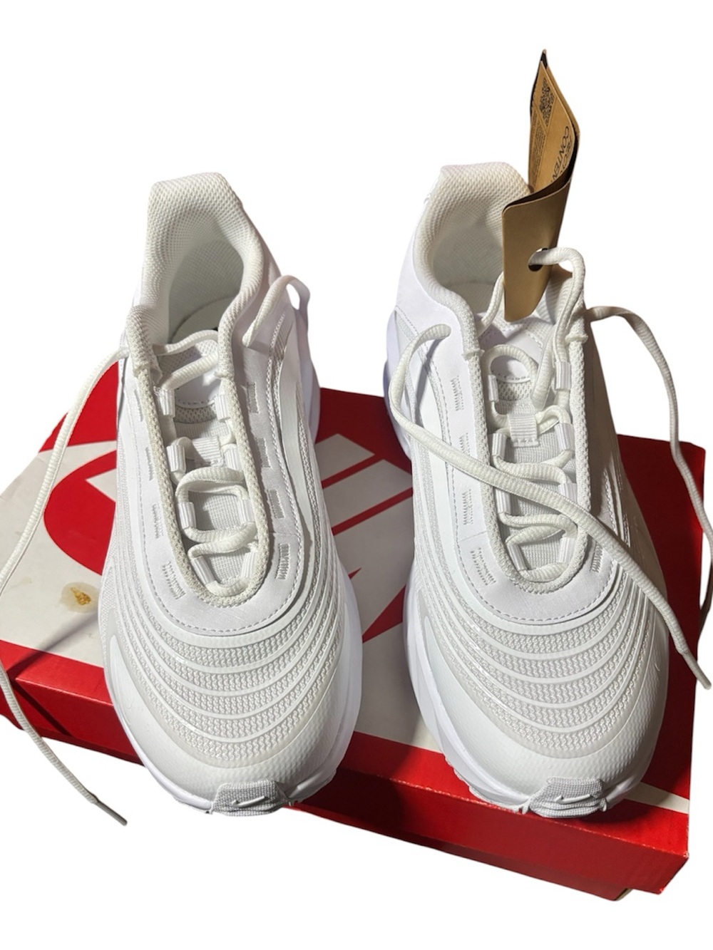 Nike Air Max Portal Sneakers – Triple White/Pure Platinum – Women’s US 8.5